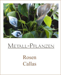Rosen Callas     Metall-Pflanzen